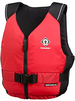 Crewsaver Bootfahren und Segeln - Response 50N Kajak-Jolle PFD-Schwimmhilfe für Wassersportler Rot - Unisex - Leichtgewicht, S/M