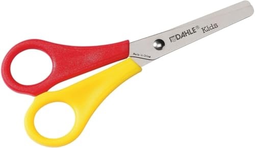 Dahle 5 x Kinderschere 54616 Kids Linkshand 13cm rot/gelb