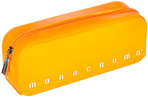 Pigna, Astuccio Bustina in morbido Silicone, Monocromo FLUO, Colore Arancio, Confezionato singolarmente