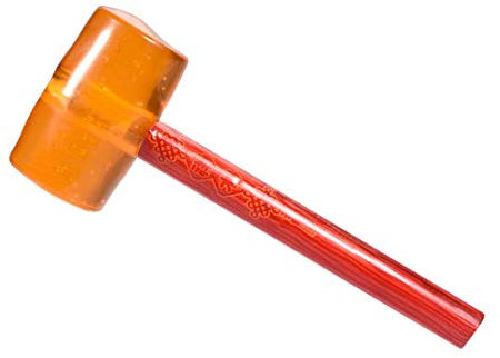 Martillo de mazo de goma de 25 onzas 80 mm de diámetro con herramienta de madera para instalación en tierra