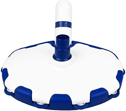 well2wellness® Pool Bodensauger Poolsauger Bodensaugerbürste 'Grande' mit Laufrollen am Bürstenrand