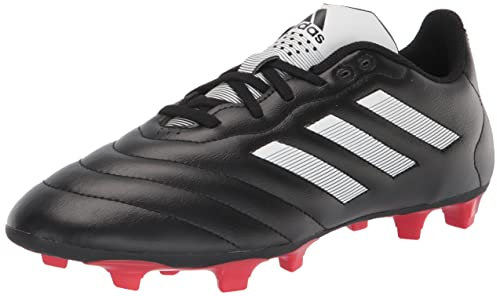 adidas Unisex Goletto VIII Firm Ground Soccer Shoe, Core Black/White/Red, 12 US Men