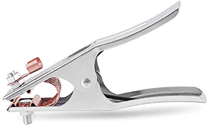 Hwtcjx Erdungsklemme, Masseklemme, Masseklemme Schweißgerät, Hergestellt aus Eisen + Messing, Starke und Langlebige, Professionelle Schweißausrüstung, für die Meisten Schweißgeräte (300A)