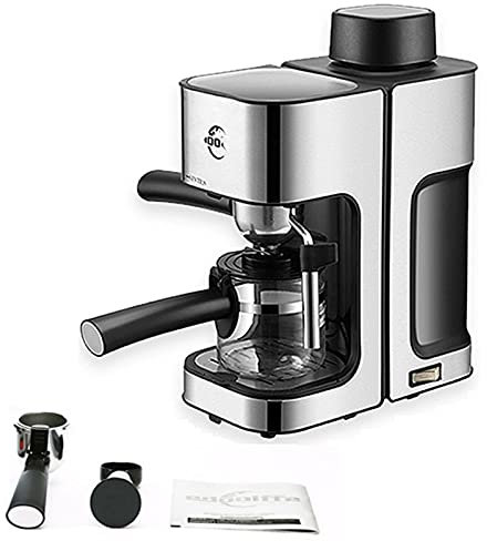 BEDSETS Cafetière/Machine à Expresso, Automatique Cafetière Express, Cafetière Filtre avec Broyeur à Grains Intégré, Verseuse Isotherme- Noir Mat (European regulations)