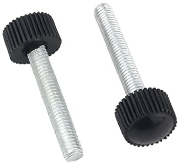 MOOPW M5 x 25mm 20 Pcs Tornillos Cabeza moleteada Redonda Ajustable Perilla Acero al carbono Manija Apretarse Tornillos de pulgar Tornillo de sujeción Plástico Agarre