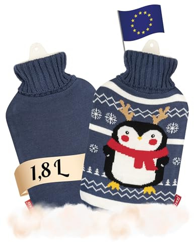 soxo Varmvattenflaska Hot Water Bottle Värme Heater Värmare Värmeflaska Pingvin