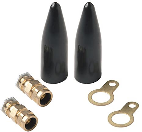 CW25 Economy 25mm Non-LSF Outdoor Brass Cable Gland Kits for SWA Armoured Cables Suitable for Outdoor use for Sockets & Junction Boxes (M25) (Kits of 2)