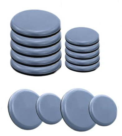 Möbelgleiter, 16 Stück PTFE Selbstklebende Möbelschieber, Möbel Bewegen Pads zum Bewegen Schwerer Möbel (Runden, 25mm、50mm)