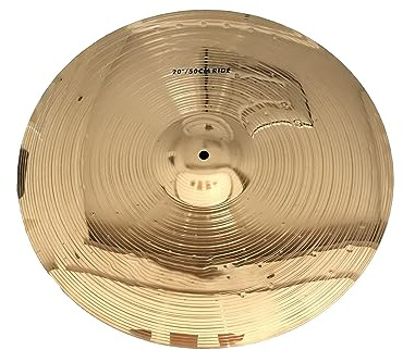 Platillos De Aleación De Pulido De Color Dorado Platillos Ride De 20'' Accesorios para Instrumentos de percusión
