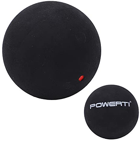 MOTUZP 37 Mm Single Dot Squashbälle Gummi Hochelastische Squashschlägerbälle Squashbälle für Anfänger-Wettkampftraining Single Dot Squashball für Training und Übung (einzelner roter