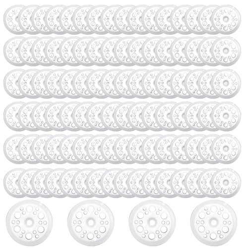 100 Stück Dämmstoffteller Unterlegplatten Kunststoff, PP Unterlegscheiben, Schaumstoffplatten Unterlegscheiben zur Befestigung und Unterstützung von Schaumstoff