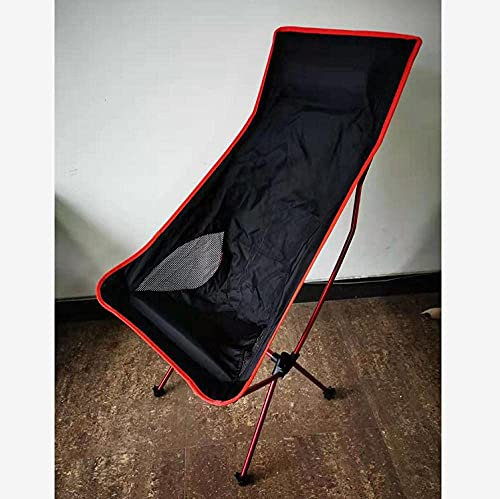YIHANSS Campingstuhl, Outdoor-Klappstuhl, Angelstuhl, Strandklappstuhl, verwendbar für Outdoor, Camping, Picknick, Wandern, Angeln, Strand-Red_Chair