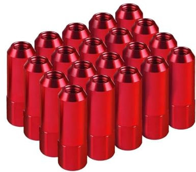 JJRFVBGT Radnabenbolzen 20 Stück Autozubehör Radmutter 60 Mm M12 X 1,5, M12 X 1,25 Radmuttern Racing Lug Radschrauben Muttern Stehbolzen Ersatzteile(color1,M12x1.5)
