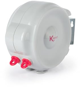 Kleeneze Tendedero retráctil - 30 Metros de Espacio de Secado, Gancho antiholgura, Soporte de Pared Giratorio, tendedero multidireccional, Ahorro de Espacio, Gris y Seguro, KL035808FEU7