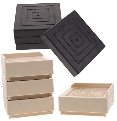 ETHZZLE 4pcs Heavy Duty Bed Risers and Furniture Lift Blocks 4cm Height Increase for Sofa, Desk, Chair and Table Legs, Anti-slip Pads for Home and Office Use