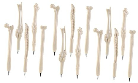 NUOBESTY Juego De 15 Bolígrafos Forma De Hueso 0.7mm Ideal Para Decoración De Hogar y