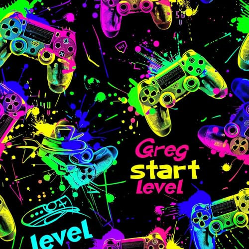 JIAOQSS Selbstklebende Tapete Bunte Gamecontroller Dunkel Mustertapete Selbstklebend Vinyl Möbelfolie Wohnzimmer Schlafzimmer Klebetapete Möbel Kabinett Decor