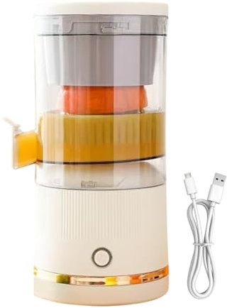 Orange Juicer, Electric Citrus Juicer, Juicer Machines, Automatic Orange Juicer, Usb Citrus Juicer, Rechargeable and Portable Design Powerful 7.4v Motor for Orange, Lemon, Grapefruit