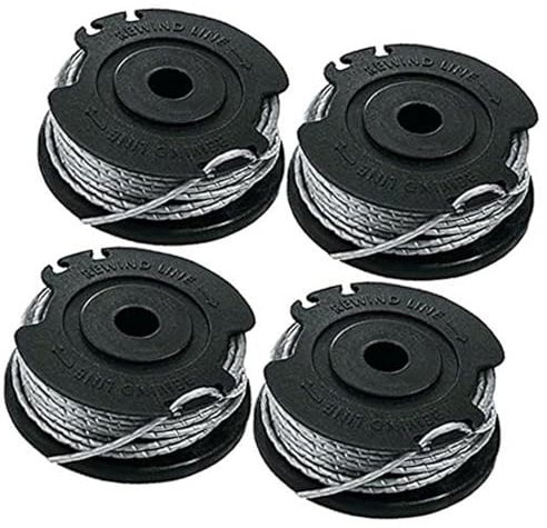 MKVAXR 4/6/9 Pack Strimmer Trimmer Spool Line Cutting Line 4m, for Art 23SL 26SL, for Qualcast CLGT2425A, for Ryobi, RLT36 RLT36B RLT36C33 (4) Spool for grass cutter