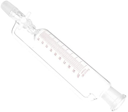 Cabilock Imbuto Separatore Cilindrico in Vetro Attrezzatura Per Imbuto Liquido Durevole Per Esperimenti Scientifici
