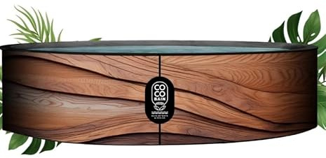 Coco - Piscina Maui - Piscina fuori terra 250 cm di diametro, 2700 litri, in finto legno