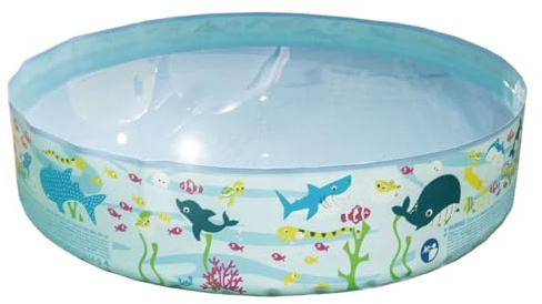 Little Pool for Kids – Piscine pour enfants, petit bac à eau | Bassin robuste et rigide sur le thème des animaux, espace de jeu attrayant, zone aquatique compacte, parfaite pour le jardin, la terrasse