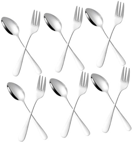 Cabilock 12 Piezas Cucharas Pequeñas para Café Aperitivos y Postres para Lavavajillas Atemporal y Durabilidad
