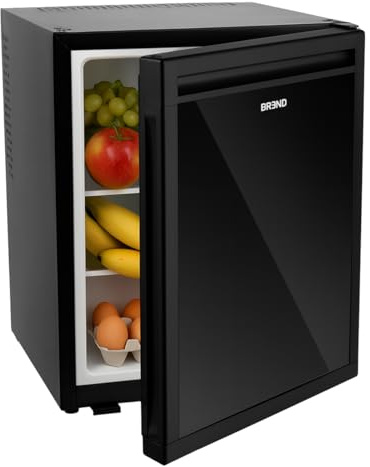 BREND BR-2227 Mini-réfrigérateur Indépendant 40 Litres – Réfrigérateur Table-Top avec Température Réglable – Minibar à Porte Réversible – Noir