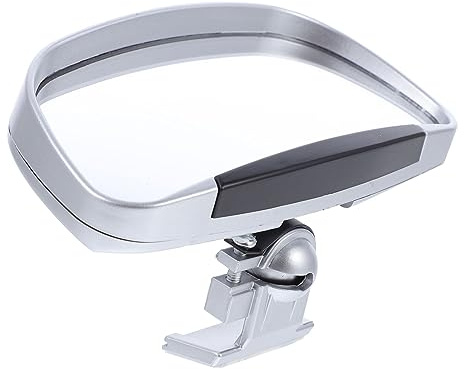 Gogogmee Espejo Retrovisor Auxiliar para Coche Color Plata Ángulo Visión Fácil Instalación Compatible Mayoría de Vehículos Seguridad y Elimina Puntos Ciegos