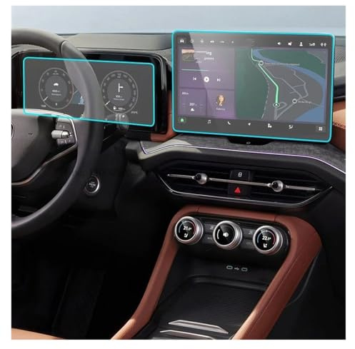 Kdbcet GPS Screen Protector For Skoda For Kodiaq 2024 13 Inch TPU Screen Protector GPS Navigation 10 Inch Dashboard Instrument Virtual Cockpit Screen Foil Film