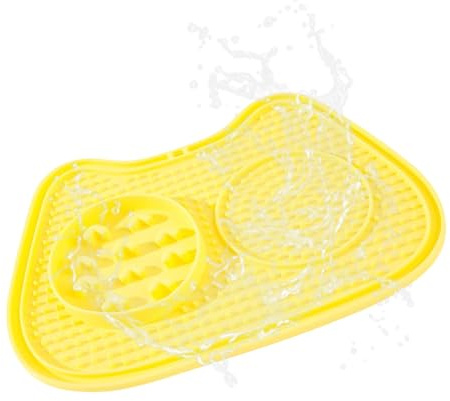 Gamelle pour chat à alimentation lente | Distributeur de tapis à lécher anti-étouffement à ventouse | Distributeur de friandises pour chatons, casse-croûtes, yaourts, aliments secs