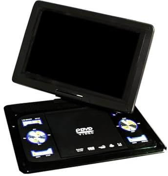 BGAZA 13.9 Portable DVD Joueur Un V Câble de Sortie d'entrée sans Fil la télé Signal recevant USB Port Video Player(NO.1)