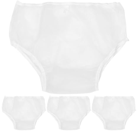 Ropa Interior a Prueba de Fugas para Adultos 4piezas Eva Color Claro | Lavable y Reutilizable, Ajuste Cómodo para Hombres y Seniors, Uso Diurno y Nocturno