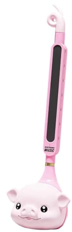 MotiveTech Elektronisches Musikinstrument, Digitaler Musik Synthesizer, Cartoon Spaß, Musikalisch Anspruchsvoll Mädchen Und Tee, Rosa