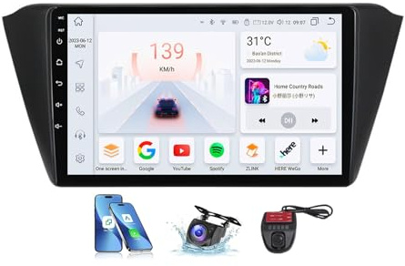 Radio con Pantalla táctil de 9 para Skoda Fabia 3 (2015-2019) - Android 13, GPS, Bluetooth 5.0, FM, RDS, Dab+, 4G, WiFi, CarPlay, Android Auto, Reproductor Multimedia
