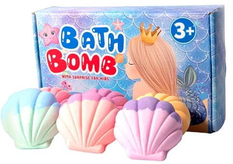 Bubble Bath - with Toy Conch Shape Fragrance Salt Ball - Foaming Bubble Bath | for Women Mom Wife Men Grandma Girls Youth Family Home