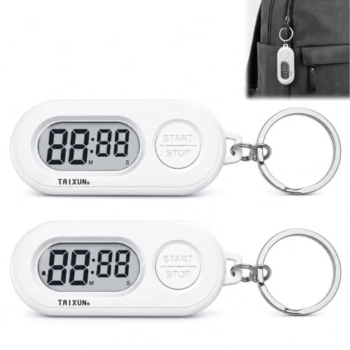 2pcs Mini Temporizador Digital,Temporizador de Cronómetro | diseño compacto y portátil, pantalla LCD,temporizador de cuenta regresiva