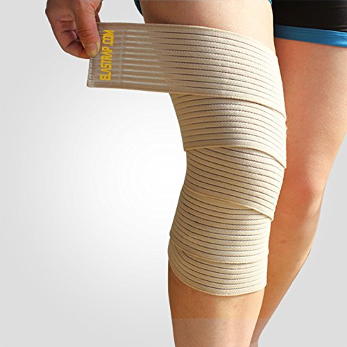 Elastrap Banda elástica para tratar lesiones de la rodilla (luxación, artrosis, tendinitis, esguince…), carne