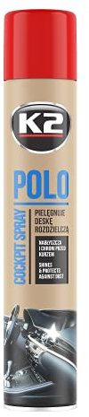 Cockpitcleaner Strawberry Spray K2 POLO PKW lastbil cockpitvård nanotech 600 ml jordgubbar