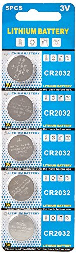 Slighttech CR2032 Batterie-Pack, 5 Stück