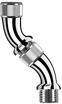 Alb Filter WINKEL-ABSTANDSADAPTER für Dusche & Bad 1/2 Zoll | Anschluss-Bogen für enge Platzverhältnisse in Dusche & Bad, flexibel montierbar, Made in Germany