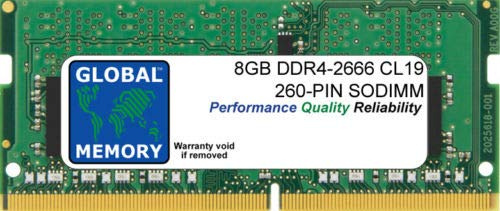 RAM DDR4 2666 MHz PC4-21300 260 PIN SODIMM MEMORIA PER PORTATILI/NOTEBOOK