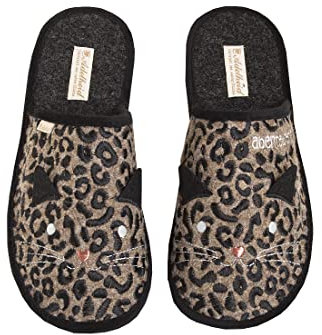 Abenteurerin Leo Filzpantoffeln, Farbe:Eiche, Größe:40/41