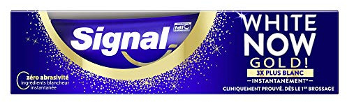 Signal White Now Zahnpasta Instant White GOLD, strahlendes Lächeln, weiße Zähne, 75 ml