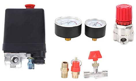 interruttore di Controllo Della Pressione A 4 Fori Valvola Compressore D'Aria interruttore di Controllo Della Pressione per Le Parti Del Gruppo Regolatore Del Collettore Del Compressore D'Aria