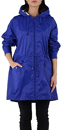 Miss Rouge Veste coupe vent à capuche, veste de pluie imperméable