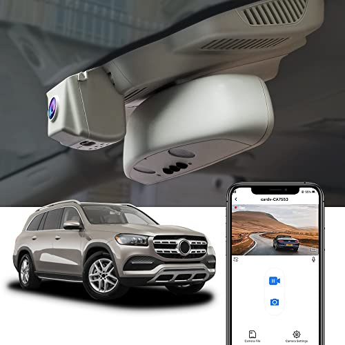 Fitcamx Dashcam 4K Passend für Mercedes-Benz GLE GLS 350 450 400 2016 2017 2018 2019 W166 X166 (Model B), OEM Autokamera 2160P UHD Video WiFi, G-Sensor, Loop-Aufnahm, WDR, Plug & Play, 64 GB-Karte