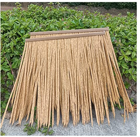 YYXDMFY Simulation thatch Tile Artificial Plastic thatched Decoration Eaves Plastic Straw Pavilion roof Decoration Fake Straw Man-Made Thatch for Restaurant Seaside (Color : Color13, Size : 25pcs)