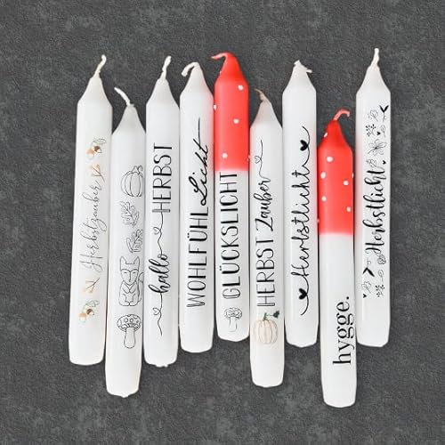 DIN A4 HERBST Tattoofolie - Hygge - für Kerzen/Keramik