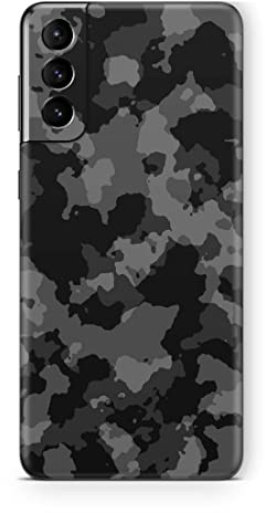 Skins4u Schutzfolie Skin Cover Skins Design Folie Kratzerschutz Aufkleber kompatibel mit Samsung Galaxy S21 FE Shadow Camo Grey
